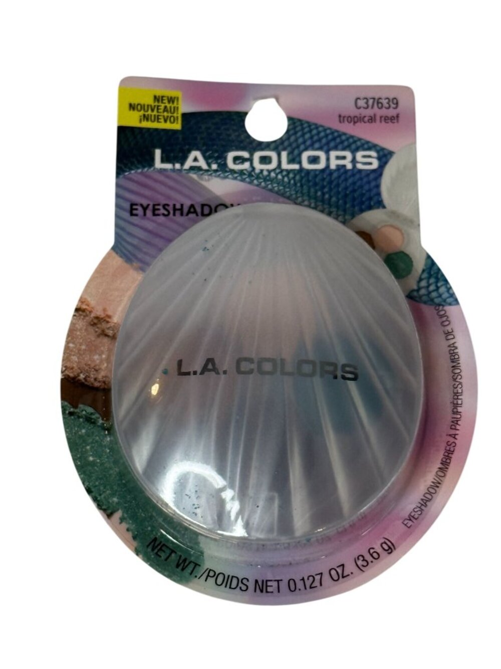 LA Colors Tropical Reef 4 Color Eyeshadow Palette Mermaid Makeup New Sealed